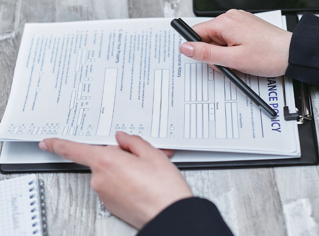 Stock image of official documents